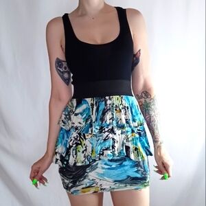 Sirens Summer Bodycon Dress with Hip Ruffles.